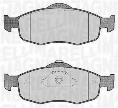 MAGNETI MARELLI 363916060245 -  Комплект тормозных колодок, дисковый тормоз